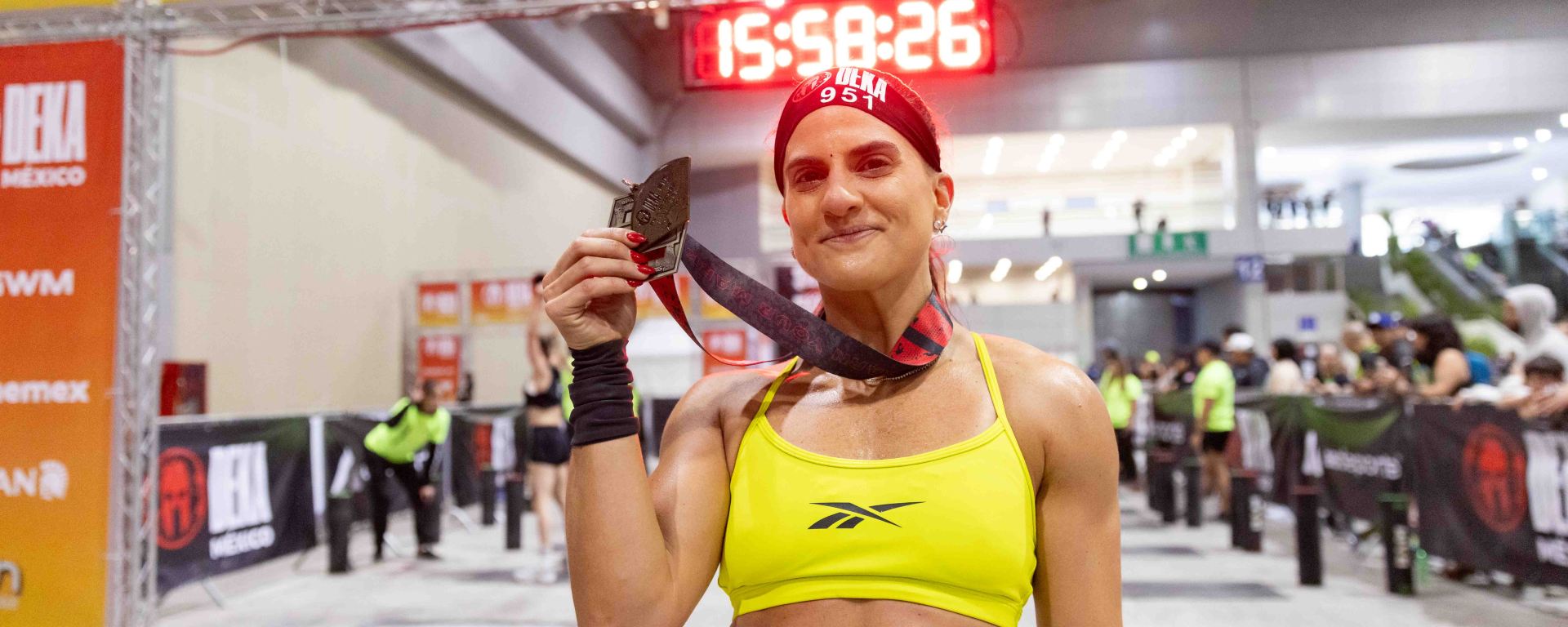 Persona en meta de competencia