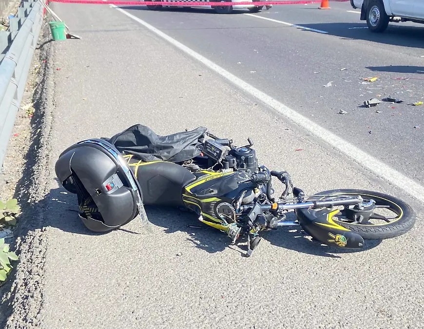 Accidente en moto