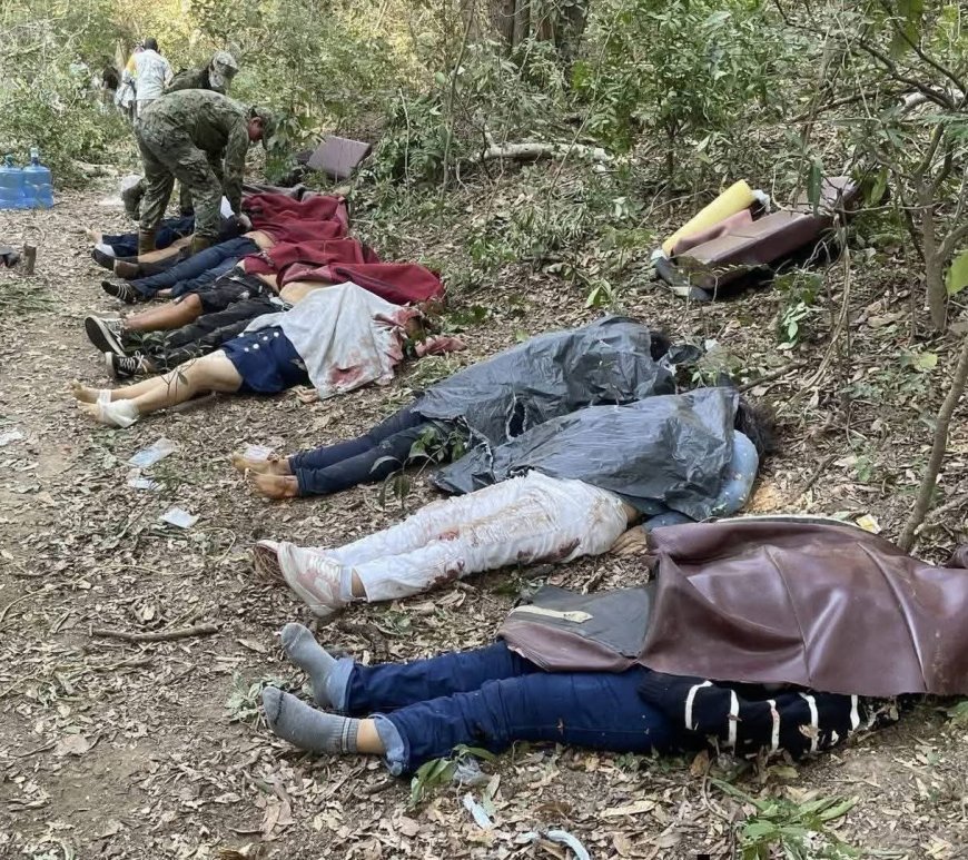 Cuerpos en el piso tras accidente del Tren Interoceánico