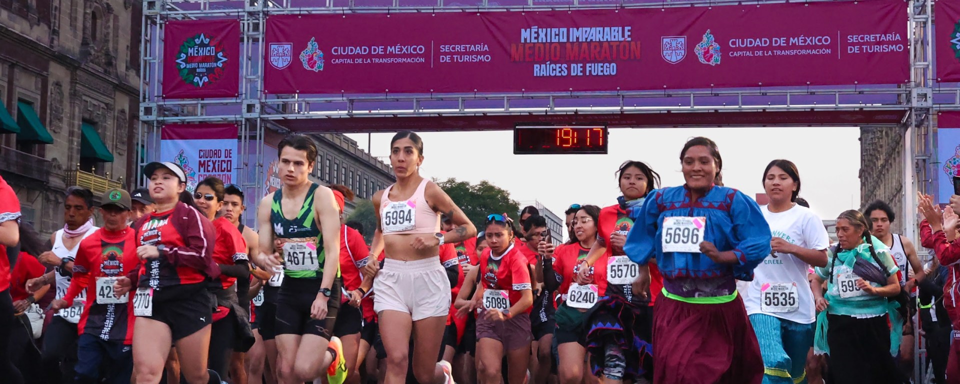 Salida de corredores