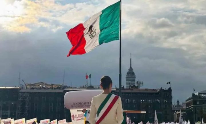 Claudia Sheinbaum en el Zocalo
