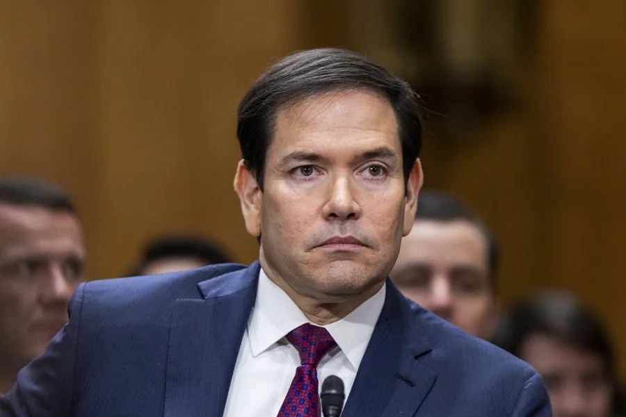 El secretario de Estado de EE.UU., Marco Rubio, participa en una audiencia en el Senado para explicar la política de la Administración de Donald Trump hacia Venezuela, este 28 de enero de 2026, en Washington. EFE/Shawn Thew