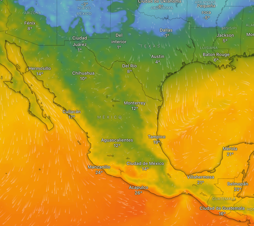Clima viernes 30 de enero 2026
