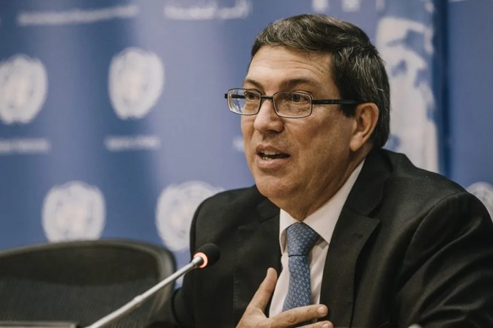 Fotografía de archivo de Bruno Eduardo Rodríguez Parrilla, Ministro de Relaciones Exteriores de Cuba. EFE/CHRISTOPHER GREGORY

