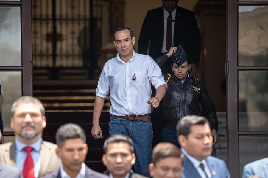 Fotografía de archivo del presidente interino de Perú, José Jerí. EFE/John Reyes Mejía