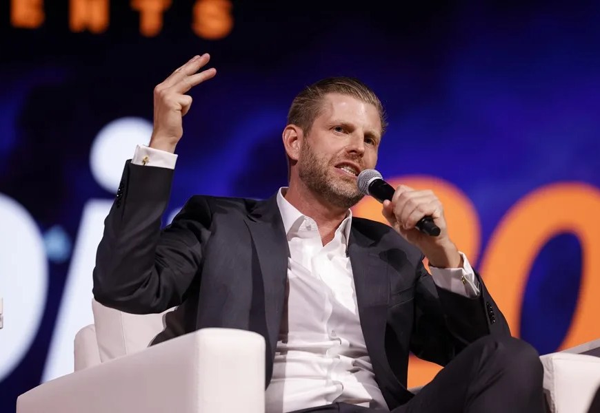 Fotografía de archivo de Eric Trump, hijo del presidente estadounidense Donald Trump, en Las Vegas, Nevada (EE.UU.). EFE/EPA/CAROLINE BREHMAN