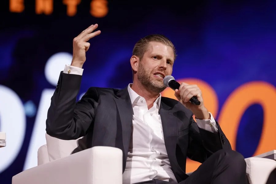 Fotografía de archivo de Eric Trump, hijo del presidente estadounidense Donald Trump, en Las Vegas, Nevada (EE.UU.). EFE/EPA/CAROLINE BREHMAN