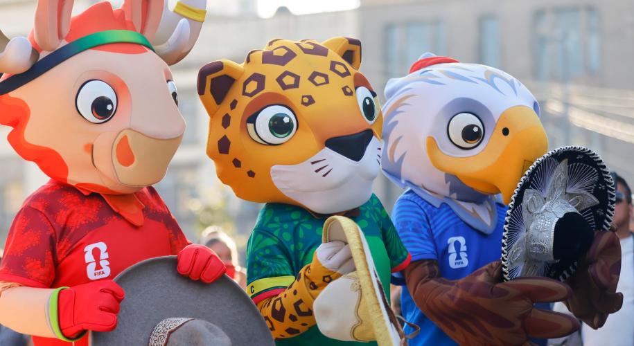 Mascotas Zayu, Cluth y Maple del Mundial 2026