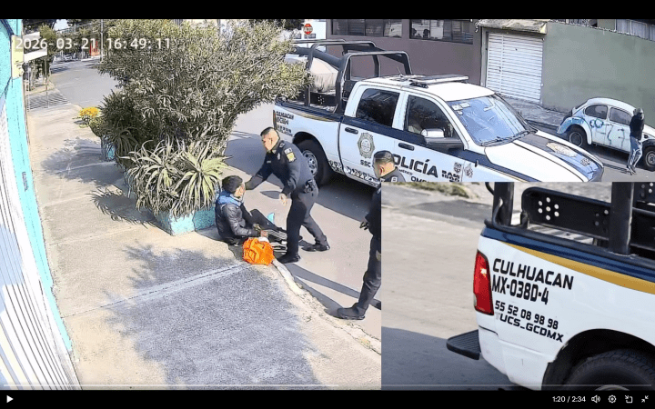 Agresión policial en Coyoacán