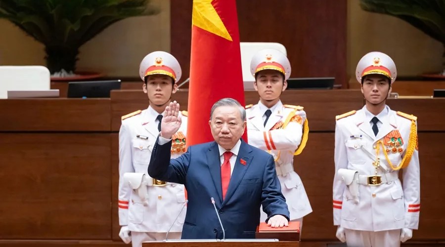 Una fotografía de archivo facilitada por la Asamblea Nacional de Vietnam muestra al Secretario General del Partido Comunista de Vietnam, To Lam. EFE/Asamblea Nacional de Vietnam