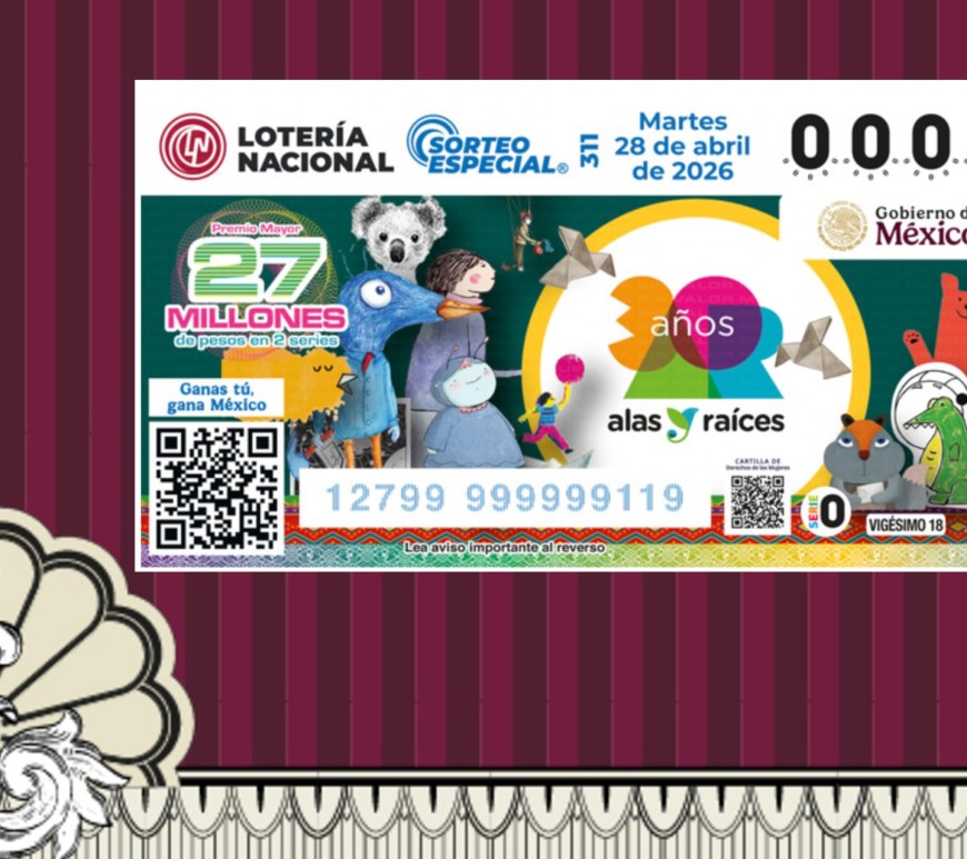 Billete de la Lotería Nacional del Sorteo Especial No. 311