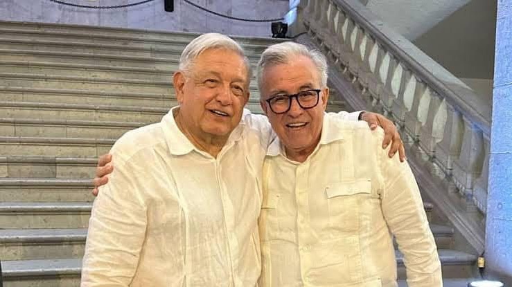 AMLO y Rubén Rocha Moya