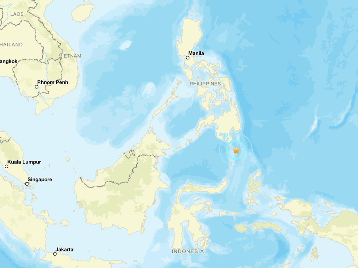 Sismo en Filipinas registra alta profundidad y amplia percepción regional