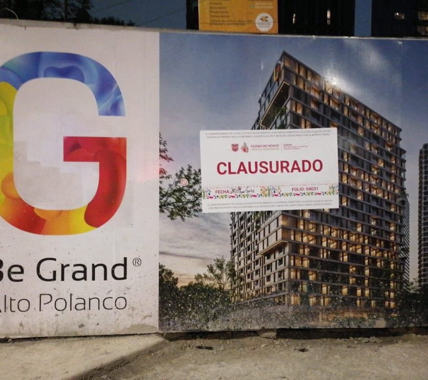 Be Grand Alto Polanco con sello de clausura