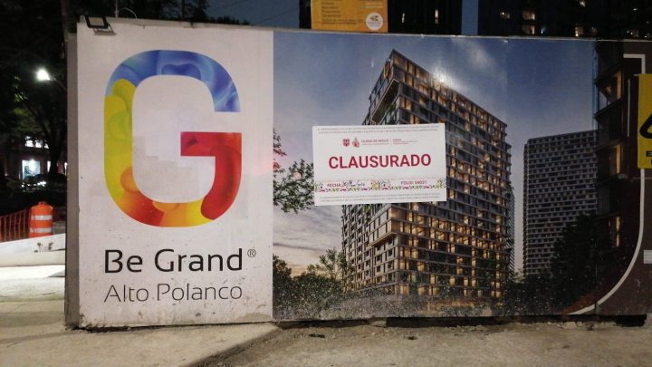 Be Grand Alto Polanco con sello de clausura