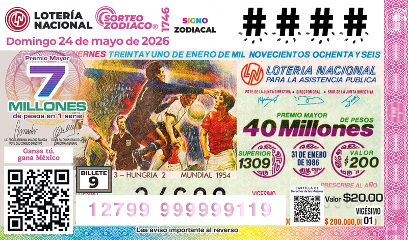 Sorteo Zodiaco No. 1746