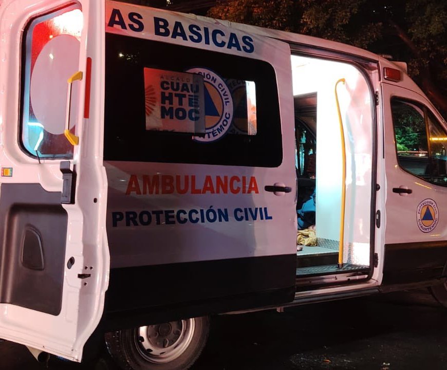 Ambulancia de noche