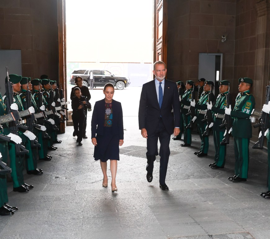 Claudia Sheinbaum y el rey Felipe VI