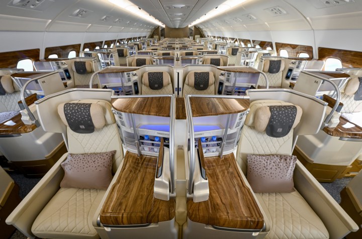 Interior de aeronave de Emirates