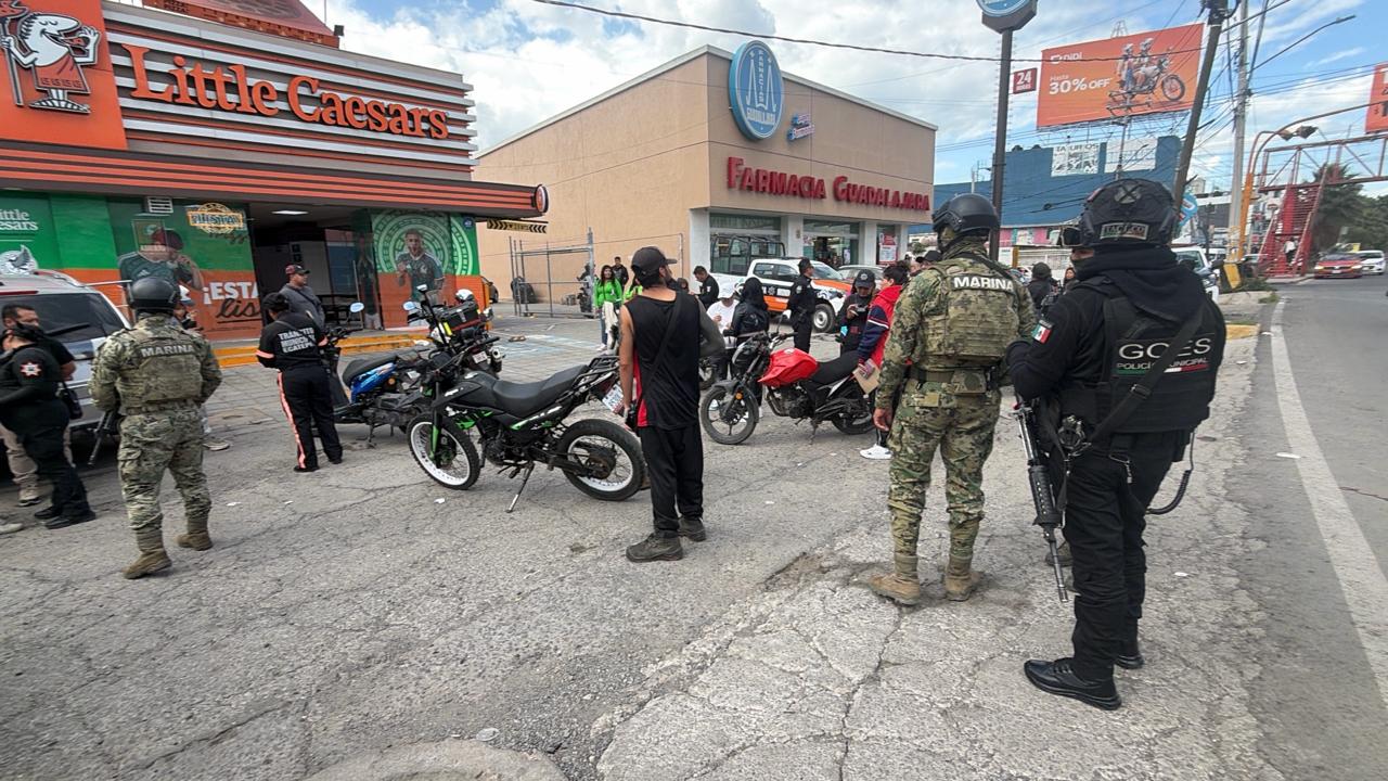 Operativo contra motociclistas en Ecatepec