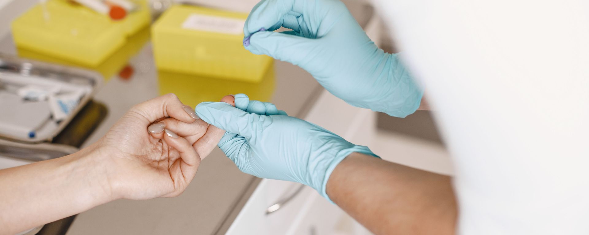Toma de muestra de sangre