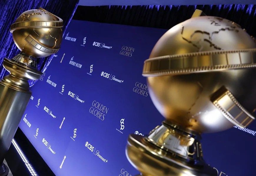 Fotografía de archivo de luna escenografía preparada para la entrega de los Globos de Oro. EFE/EPA/Caroline Brehman