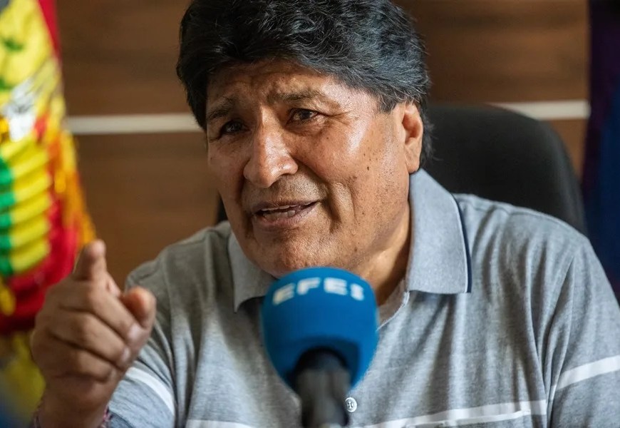 Fotografía de archivo del expresidente boliviano Evo Morales, en Lauca Ñ (Bolivia). EFE/ Esteban Biba