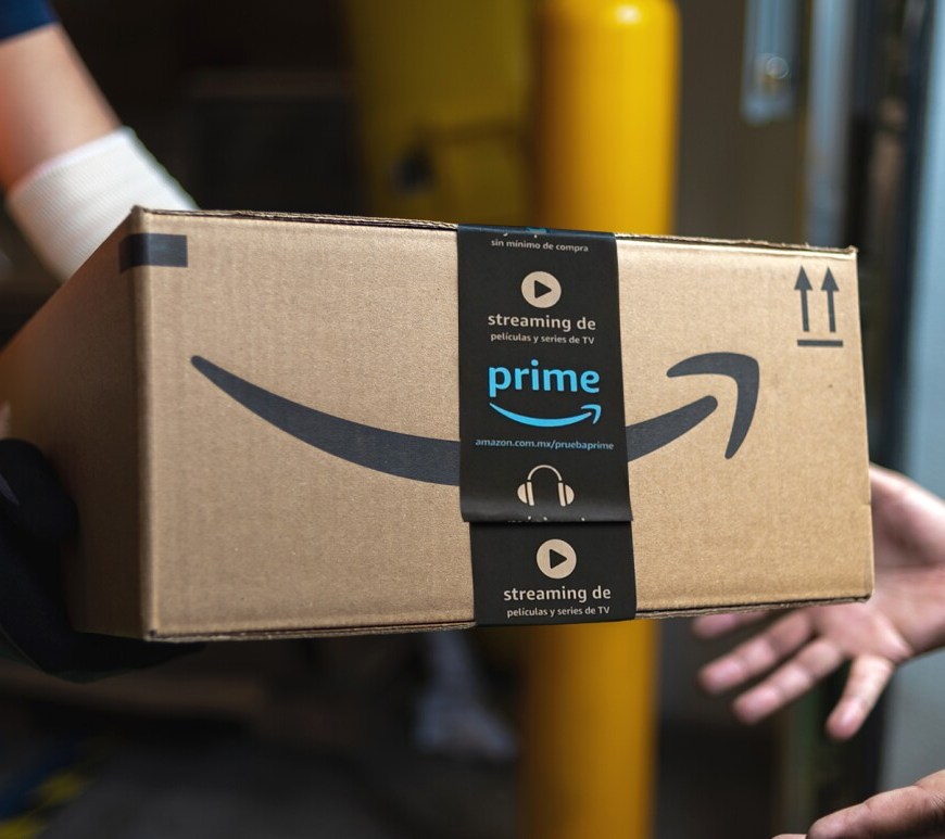 Entrega de paquete de Amazon