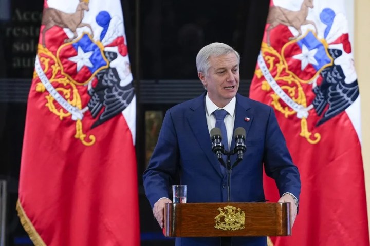 Fotografía de archivo del presidente de Chile, José Antonio Kast, durante la conmemoración de los 200 años de la Presidencia de la República de Chile, en Santiago (Chile). EFE/ Adriana Thomasa
