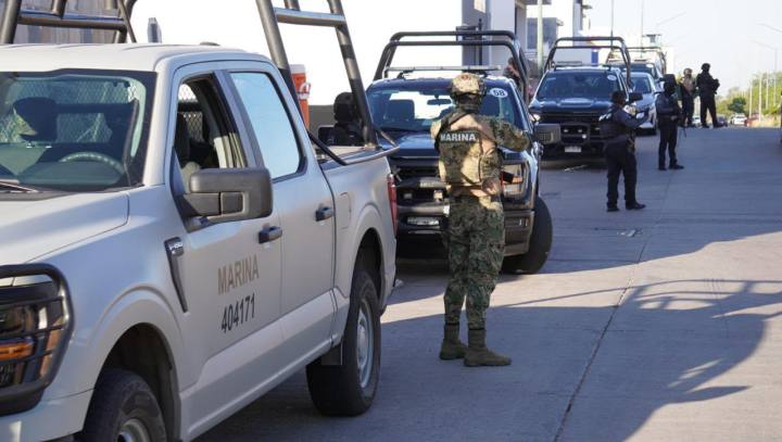 Infantes de Marina en la calle