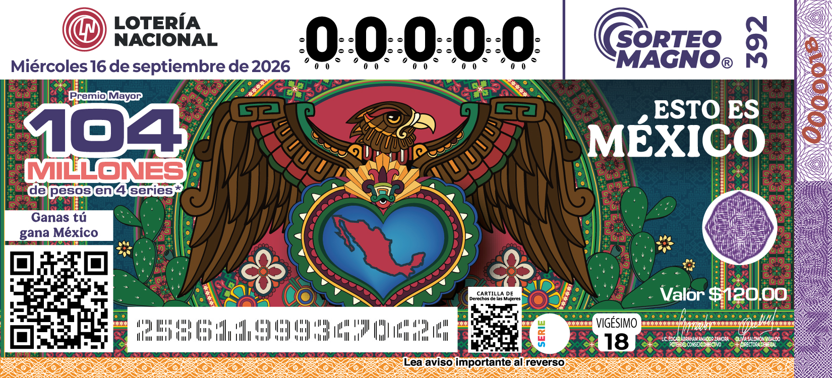 Sorteo Magno 392
