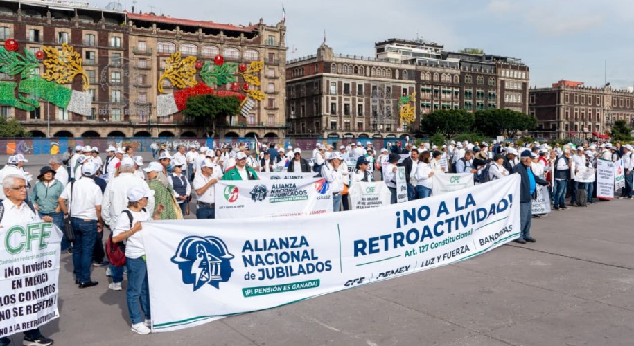 Jubilados en manifestación