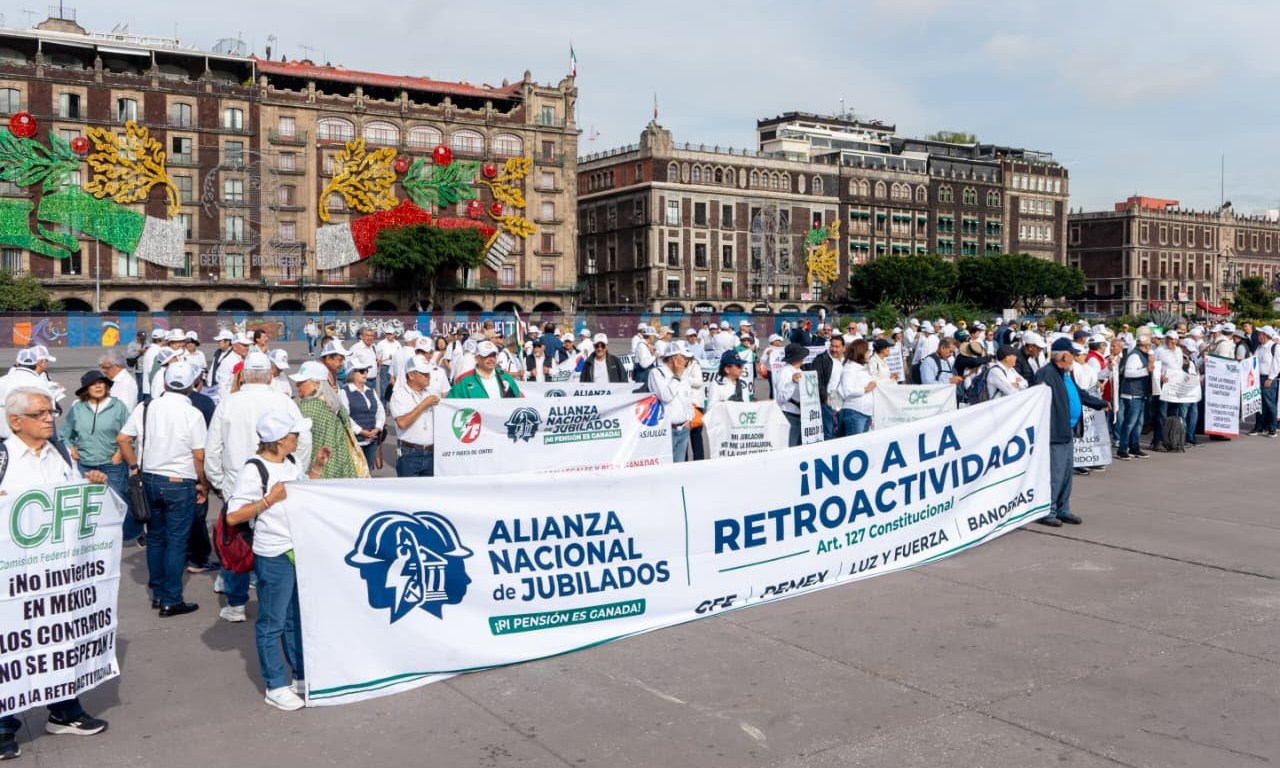 Jubilados en manifestación