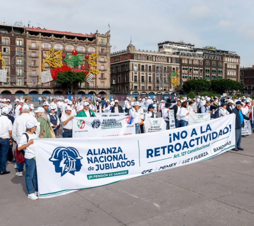 Jubilados en manifestación