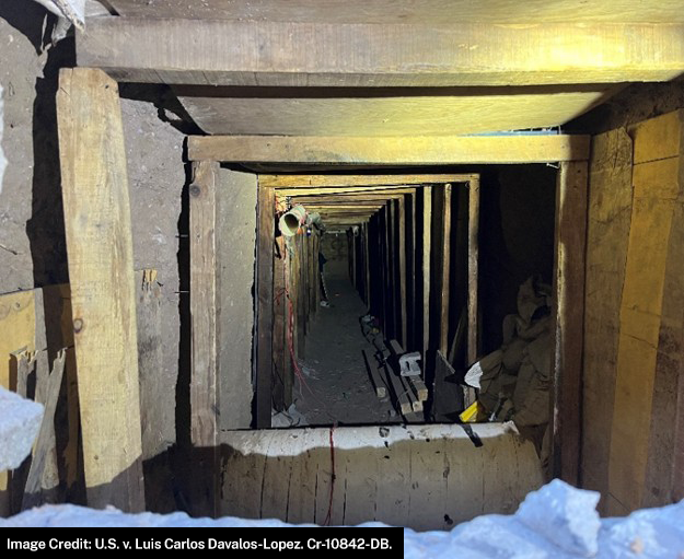 Tunel en la frontera