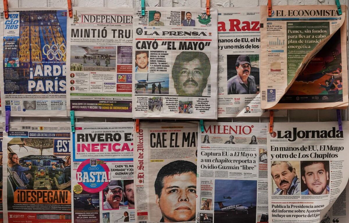 El Mayo en portadas de diarios